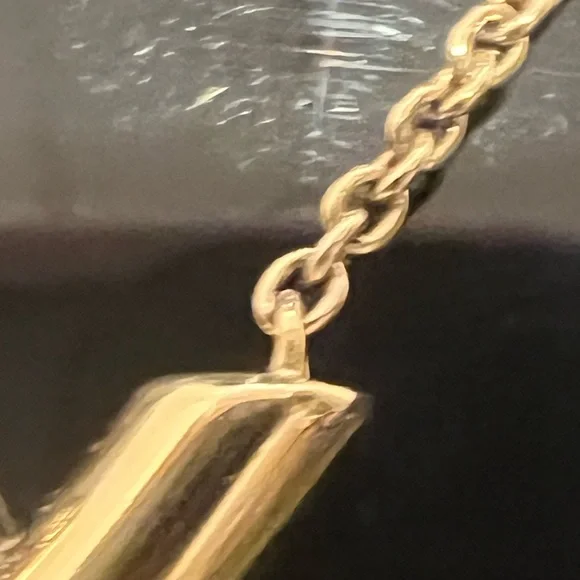 LOUIS VUITTON Essential V Necklace W Box & Dustbag